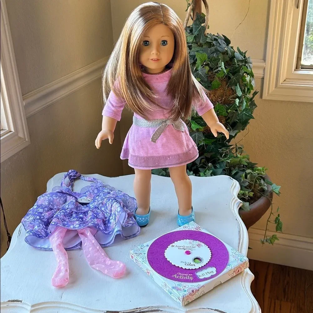 American Girl Doll Truly Me In Original Dress and Shoes. Excellent Condition